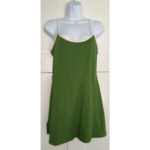 PAC 1980  Whisper Active Pines Mini Dress Green Size Medium Performance
